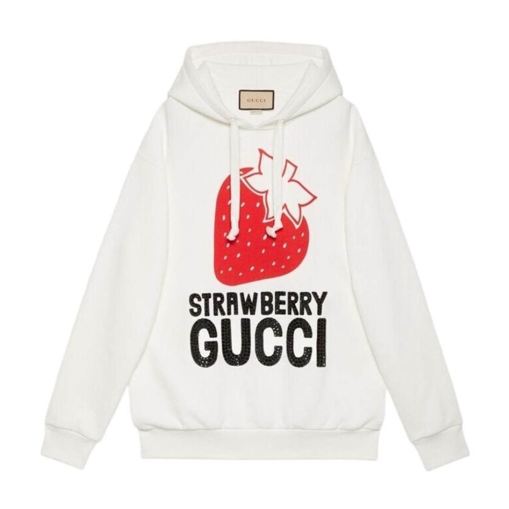 Gucci Strawberry Gucci Hoodie oversized Sweatshirt Size L
